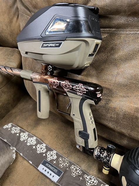 Finally got my gun back from anno! Now my infamous cs2 matches my headband! : r/paintball