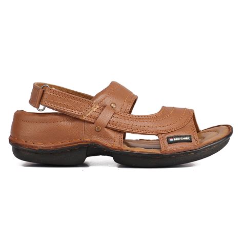 Buy Red Chief Tan Men Casual Leather Velcro Sandal (RC0247 006) Online ...