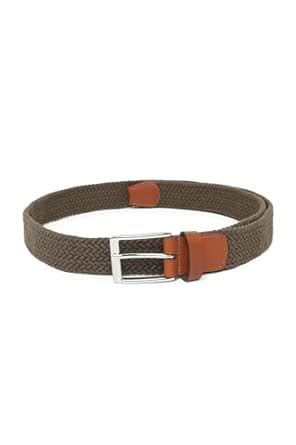 Buy Allen Solly Men's Olive Genuine leather Casual Belt ASBLWRGBS10369 ...