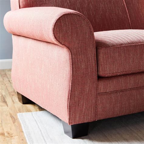 Buy Oakland Fabric 3-Seater Sofa - Red from Home Centre at just INR ...