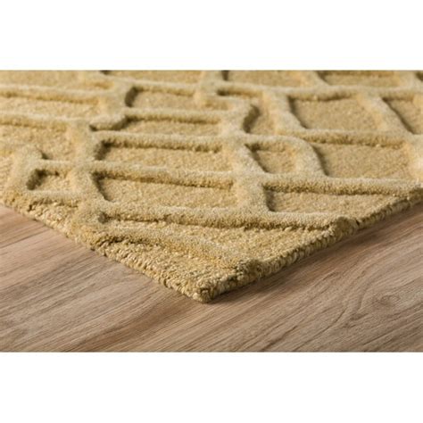 Addison Rugs Crest 3 x 5 Wool Sand Indoor Solid Mid-century Modern Area ...