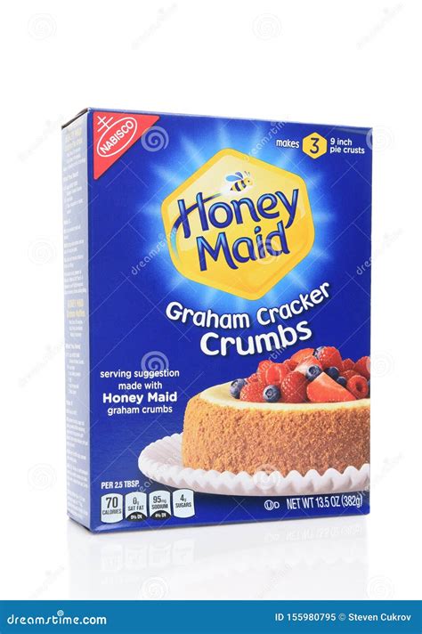 A Box of Honey Maid Graham Cracker Crumbs, from Nabisco Editorial Image ...