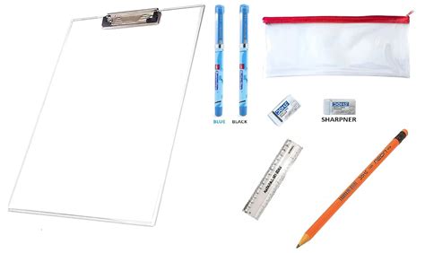 ISHARAA Transparent Unbreakable Writing Paper Clipboard with Eraser ...