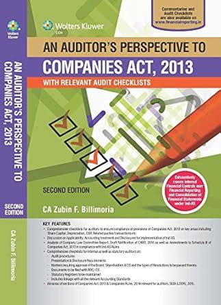 an auditor's perspective to companies act, 2013 with relevant audit ...