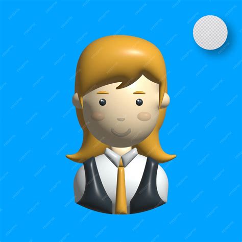 Niña elegante en 3D | Vector Premium