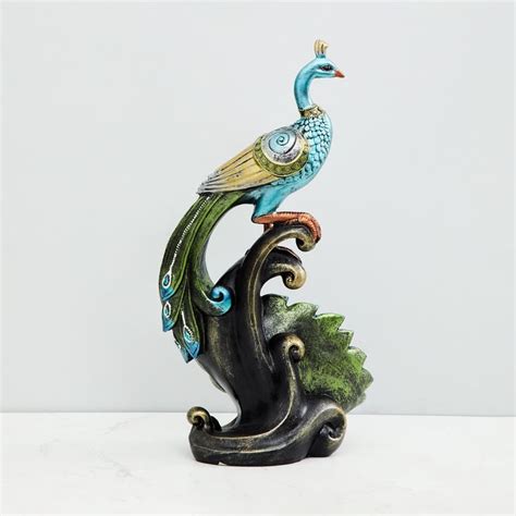 Buy Mayur Mayil Polyresin Peacock Figurine from Home Centre at just INR ...