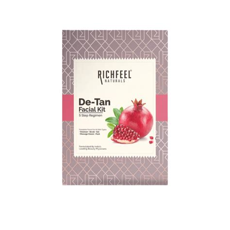Foxy.in : Buy Richfeel Naturals Detan Facial Kit (50g x 5) online in ...