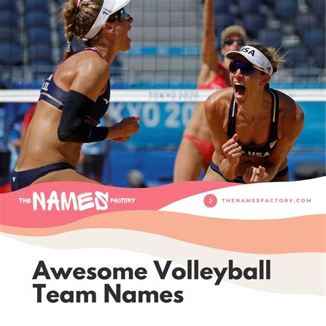 Fun Beach Volleyball Team Names - Infoupdate.org