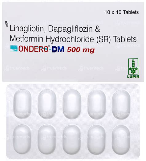 Ondero Dm 500mg Tablet 10 - Uses, Side Effects, Dosage, Price | Truemeds