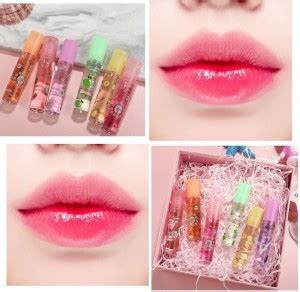 SEUNG Cute Flowers Lip balm Colorless Liquid Lip Gloss For Women Lips ...