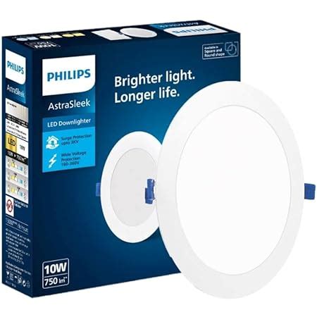 PHILIPS 10W Square AP Plus UltraGlow LED DL Recessed LED Panel Ceiling ...