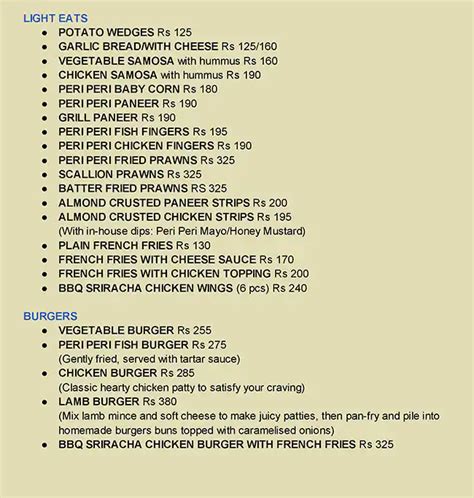 Menu at Glen's Bakehouse, Bengaluru, 297