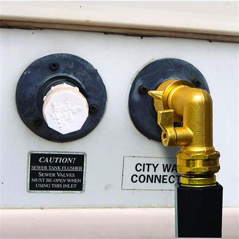 Buy 90-Degree Solid Brass Garden Hose Elbow Connector with On/Off ...