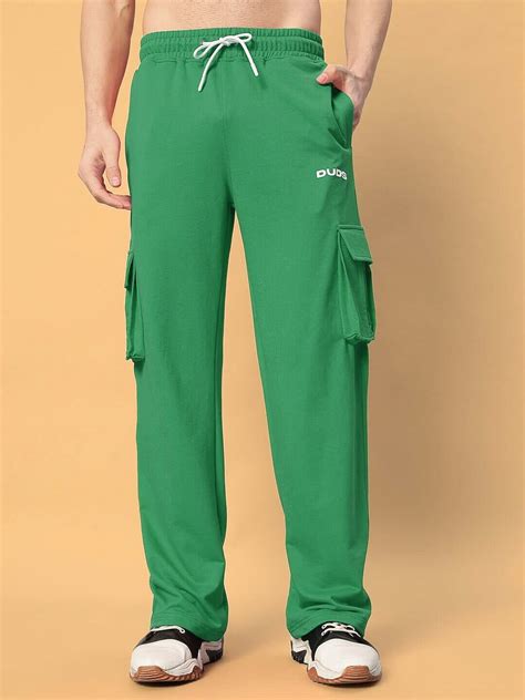 JESS 5 POCKET RELAXED FIT JOGGERS GREEN | Buy Online at Wearduds India