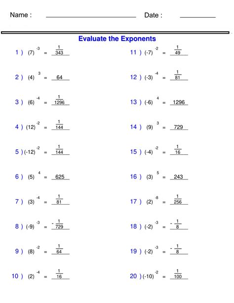 Image result for Simplifying Integer Exponents