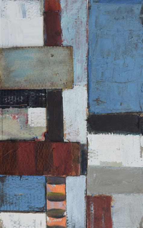 Blue Wall - Mixed media collage on board - 60cm x 30cm - SOLD - Stephen ...