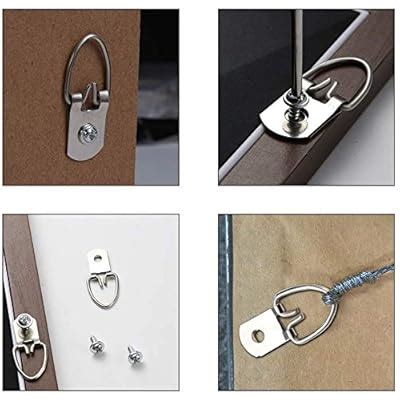 Buy UrsoKuz 270 PCS Picture Hangers Sawtooth D-Ring Steel Heavy Duty ...