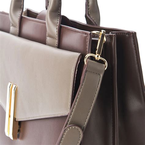 Buy Monroe Structured Brown Satchel Bag | Lino Perros