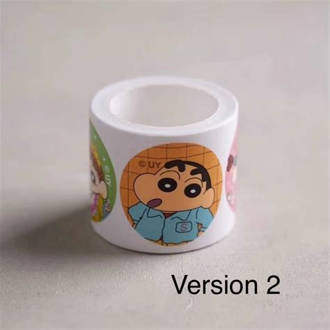 Daiso Shinchan Sticker Rolls