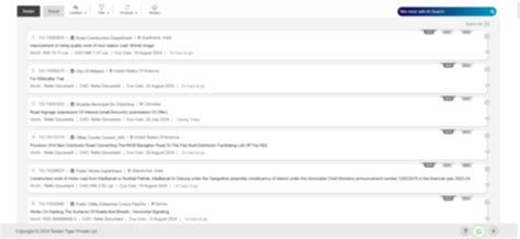 Latest 2026 Info Tenders In India | Tender Tiger Neo