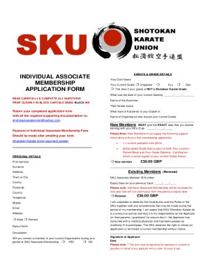 Fillable Online 6 Best Examples of Membership Application Forms (with ...