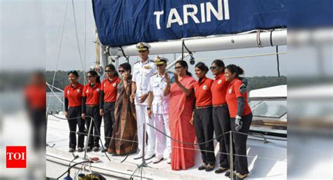 INSV Tarini with all-women crew completes historic circumnavigation ...