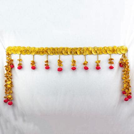 Send Golden Color Beautiful Toran Online in India at Indiagift.in