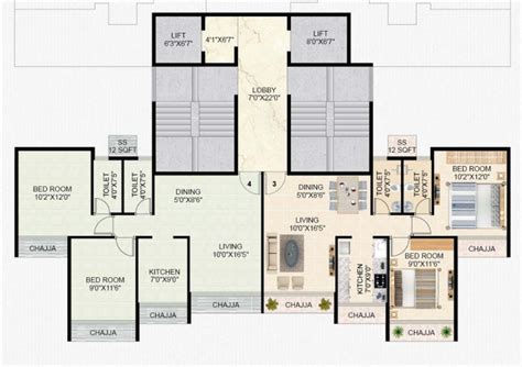 Atlantic Infinity at Ulwe by Atlantic - Floor Plans, Layout - Dwello