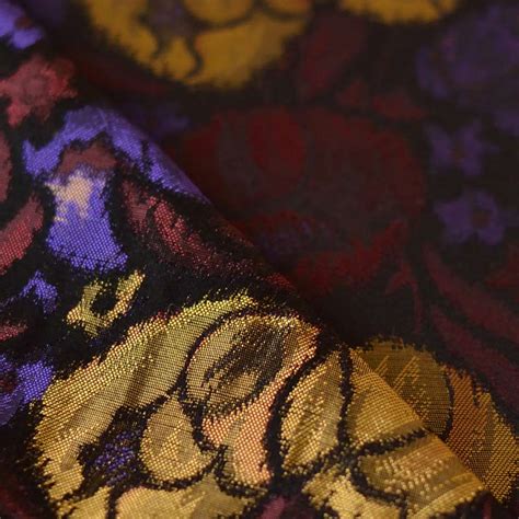 Tissu jacquard | fleurs - A&A Patrons