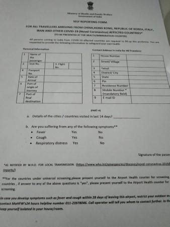 Coronavirus: Bengaluru airport introduces self-reporting form for ...