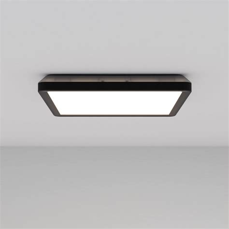 Gianna Slim Square Ceiling Light - White - Pebble Grey