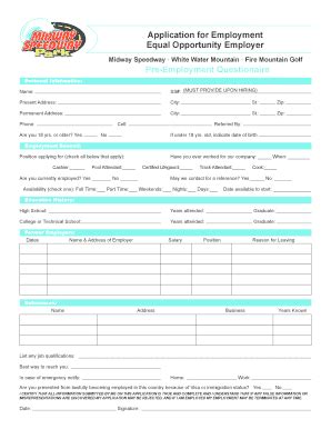 Fillable Online Print and complete the application - Midway Speedway ...