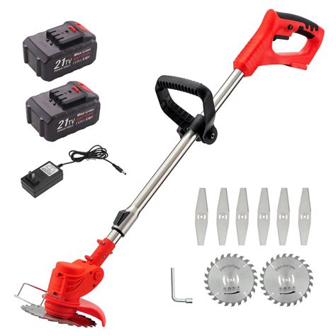 Amazon.com : Weed Wacker Cordless Electric Brush Cutter Stringless Weed ...