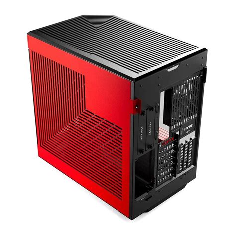 HYTE Y60 Premium Mid-Tower PC ATX Case with Panoramic Glass-(Black/Red ...