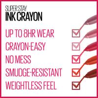 Buy Maybelline SuperStay Ink Crayon Matte Longwear Lipstick With Built ...
