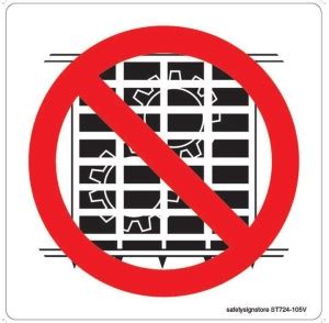 Safety Sign Store Do not Operate without Guards-Graphic Emergency Sign ...