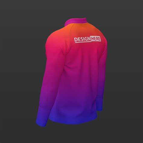 Long sleeve polo shirt mockup PSD, High Quality Free PSD Templates for ...