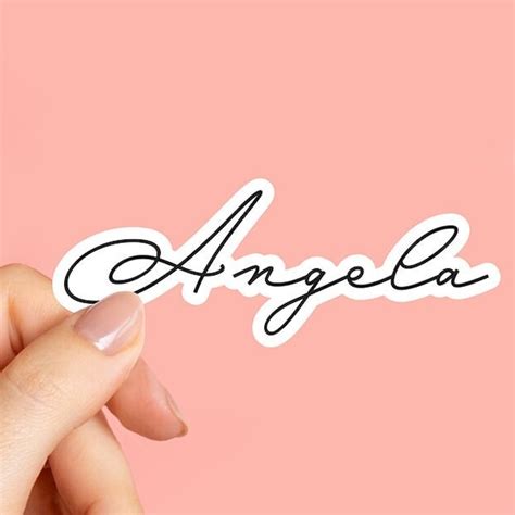 Custom Cursive Name Stickers - Etsy