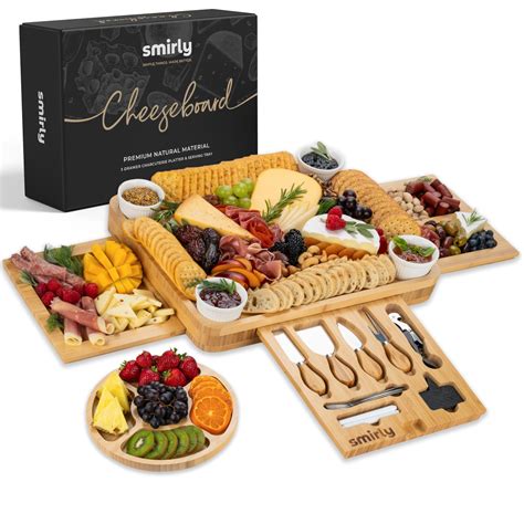Mua SMIRLY Charcuterie Boards Gift Set: Charcuterie Board Set, Bamboo ...
