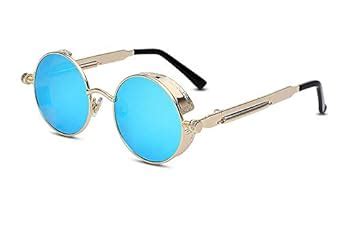 Buy ELEGANTE Steampunk Metal Round Sunglasses Women and Men at Amazon.in