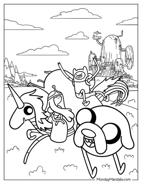 Adventure Time Color Pages 的图像结果