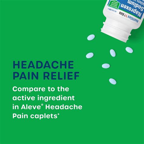 Buy HealthCareAisle Naproxen Sodium, 220 mg - 225 caplets - Headache Pain Reliever, Up to 12 ...