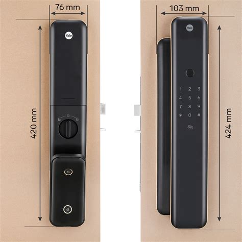 Yale Luna Pro Smart Lock with Fingerprint, PIN, RFID and Manual Key (B ...