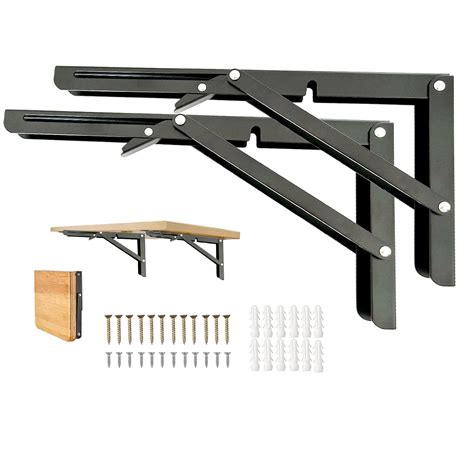 Heavy Duty Folding Shelf Brackets, 2 Pcs 8 Inch, Collapsible for ...