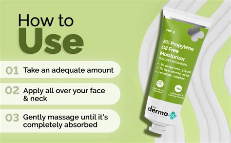 The Derma Co 5% Propylene Oil-Free Moisturizer with Propylene Glycol ...