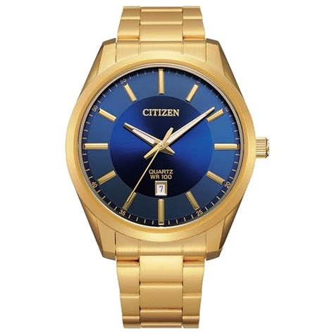 Citizen Quartz Mens Watch, Stainless Steel, Classic, Gold-Tone (Model ...