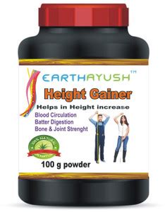 earthayush HEIGHT GAINER,Helps In Height Increase & Bones Growth ,_Pack ...