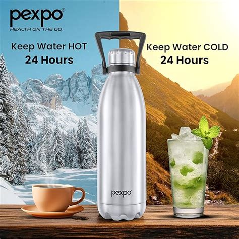 AM2784 Pexpo Echo Thermo Bottle Stainless Steel Water Bottle Vaccum In ...