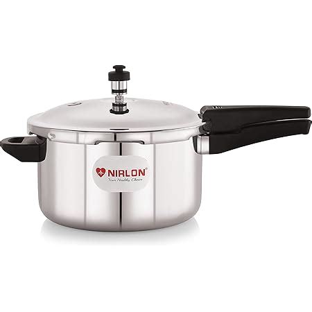 Buy NIRLON Triply Stainless Steel Outer Lid Pressure Cooker/Compatible ...