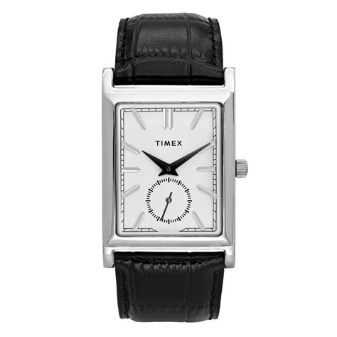 TIMEX Men White Rectangle Dial Analog Watch - TW000L522
